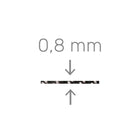La mia fibra di carbonio - Fibra di carbonio - 0,8 mm / 2,1 mm