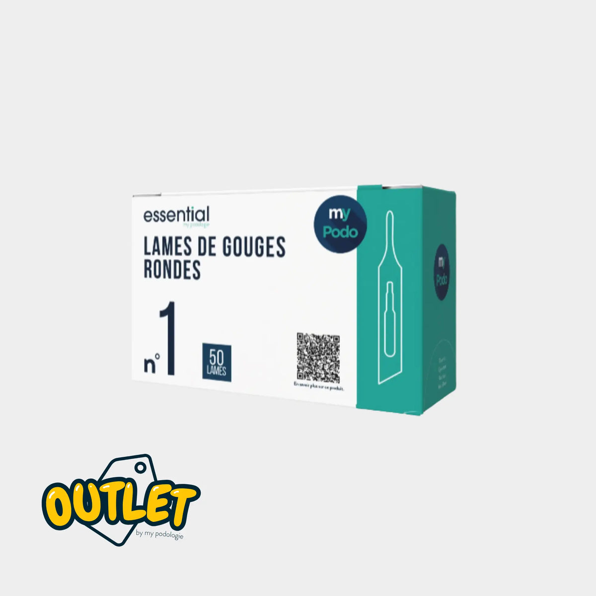 50 Lames de gouges stériles - Rondes - Essential by My Podologie // Date courte Expert 