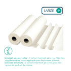 6 Rollen Große, glatte, weiße Untersuchungsbögen – 135 Größen – 67 x 38 cm