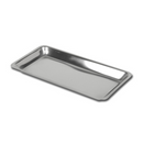 Vassoio rettangolare piccolo in acciaio inox