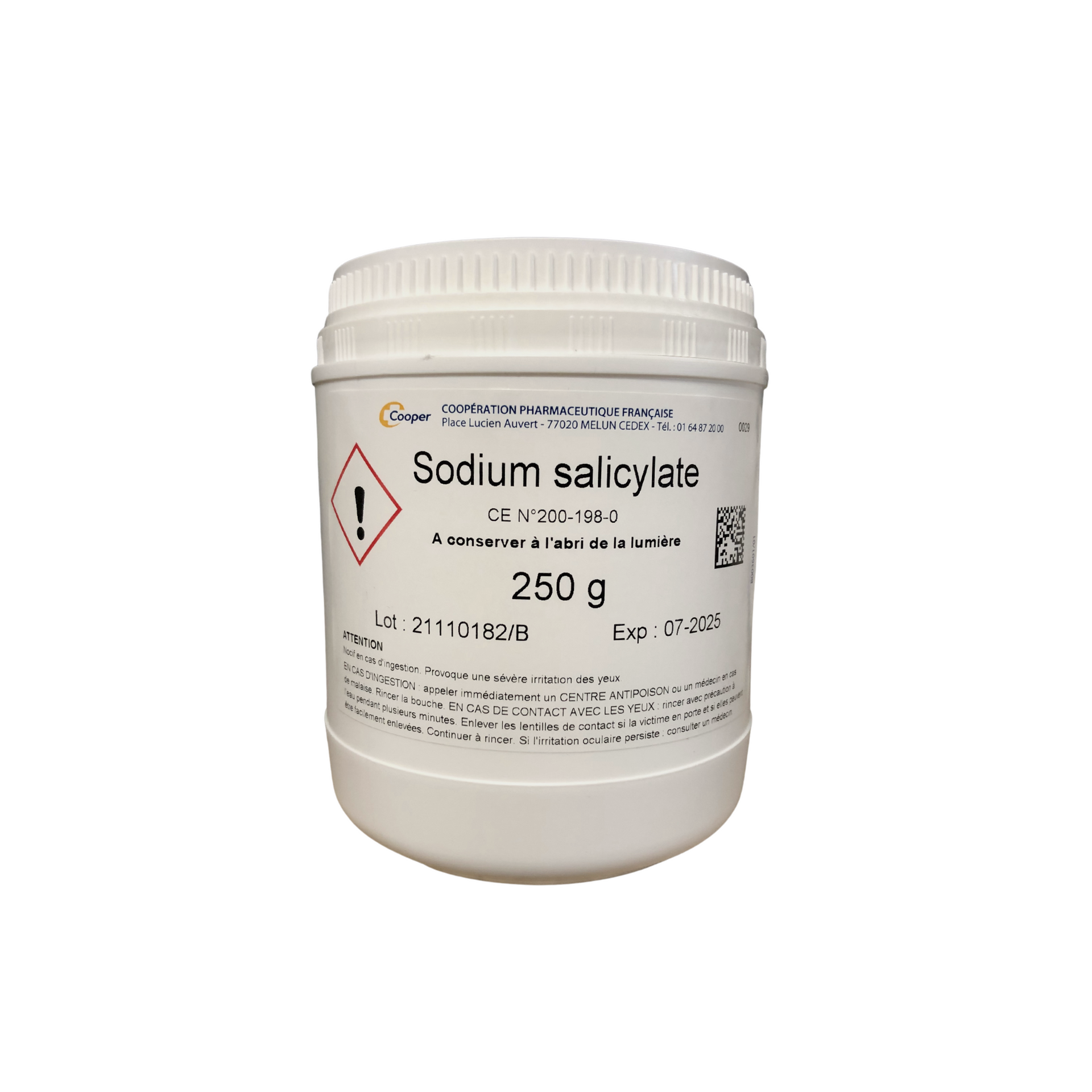 Scatola da 250 g di salicilato di sodio per il trattamento delle verruche - Cooper