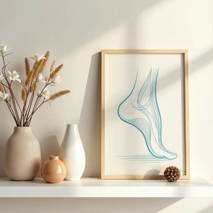 Decorative poster - Foot movement in motion My Podologie 