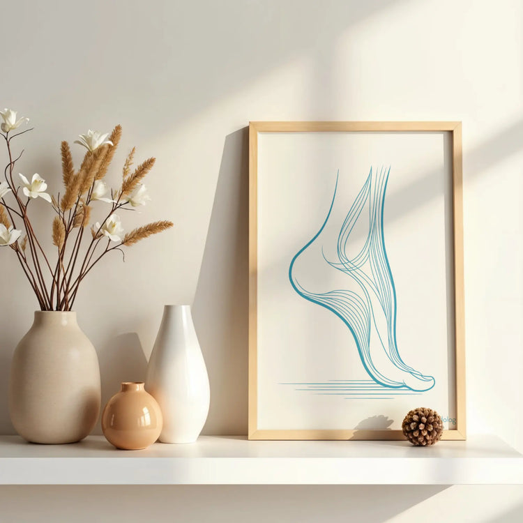 Decorative poster - Foot movement in motion My Podologie 