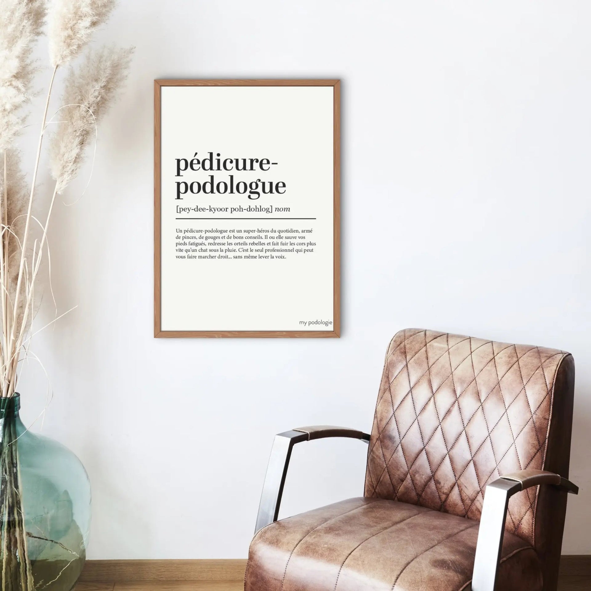 Affiche décorative cabinet pédicure-podologue My Podologie 
