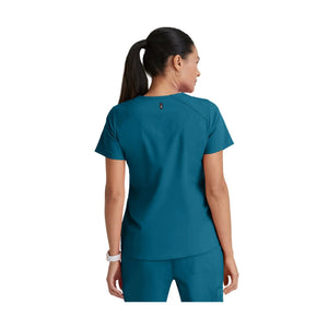 Aura - Tunica con scollo a V - Donna - Grey's Anatomy Stretch Grey's Anatomy 