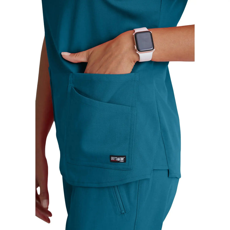 Aura - Tunica con scollo a V - Donna - Grey's Anatomy Stretch Grey's Anatomy 