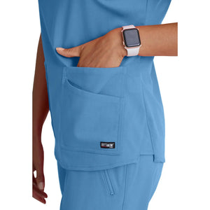 Aura - Tunica con scollo a V - Donna - Grey's Anatomy Stretch Grey's Anatomy 