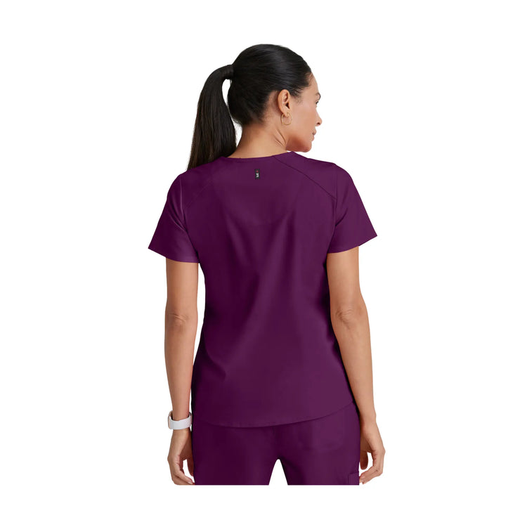 Aura - Tunique col V - Femme - Grey’s Anatomy Stretch Grey’s Anatomy  Blanc / XL