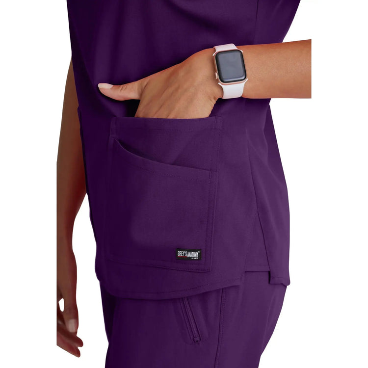 Aura - Tunica con scollo a V - Donna - Grey's Anatomy Stretch Grey's Anatomy 