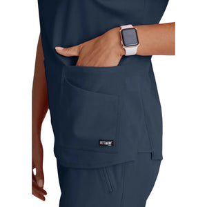 Aura - Tunica con scollo a V - Donna - Grey's Anatomy Stretch Grey's Anatomy 