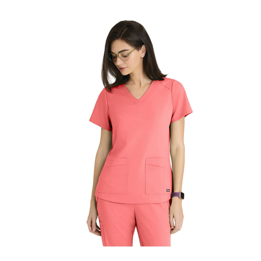Aura - Tunica con scollo a V - Donna - Grey's Anatomy Stretch Grey's Anatomy 