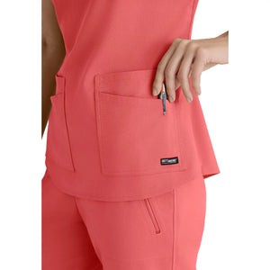 Aura - Tunica con scollo a V - Donna - Grey's Anatomy Stretch Grey's Anatomy 