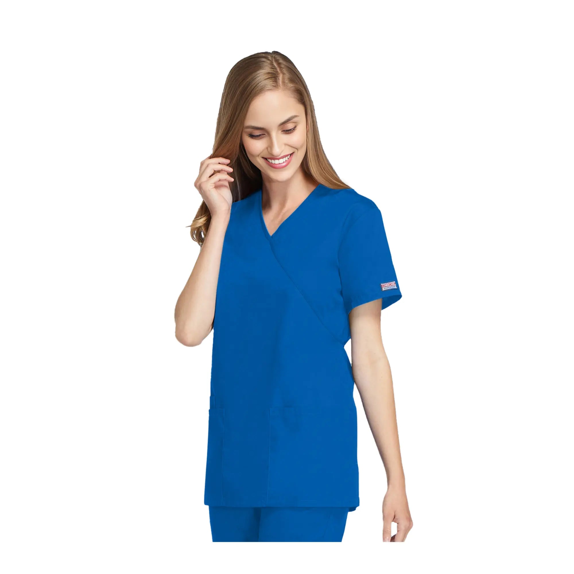Bayonne – Medizinische Tunika – Wickeleffekt – Kurzarm – Damen – 72 cm – Cherokee Cherokee Authentic Workwear 