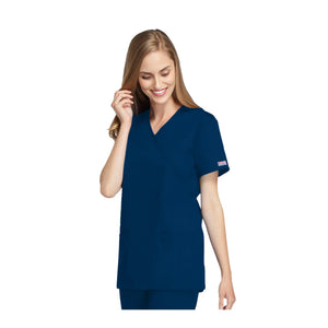 Bayonne – Medizinische Tunika – Wickeleffekt – Kurzarm – Damen – 72 cm – Cherokee Cherokee Authentic Workwear 