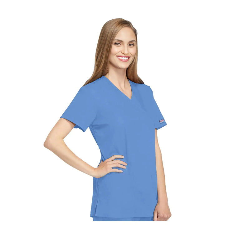 Bayonne – Medizinische Tunika – Wickeleffekt – Kurzarm – Damen – 72 cm – Cherokee Cherokee Authentic Workwear 