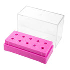 Aufbewahrungsbox für Erdbeerhalter – 10 Löcher – Weiß oder Rosa