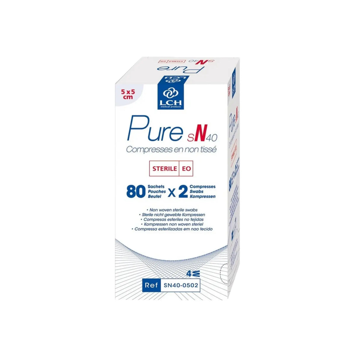 Compresse non-tissée stérile - Pochette de 2 compresses - LCH LCH 