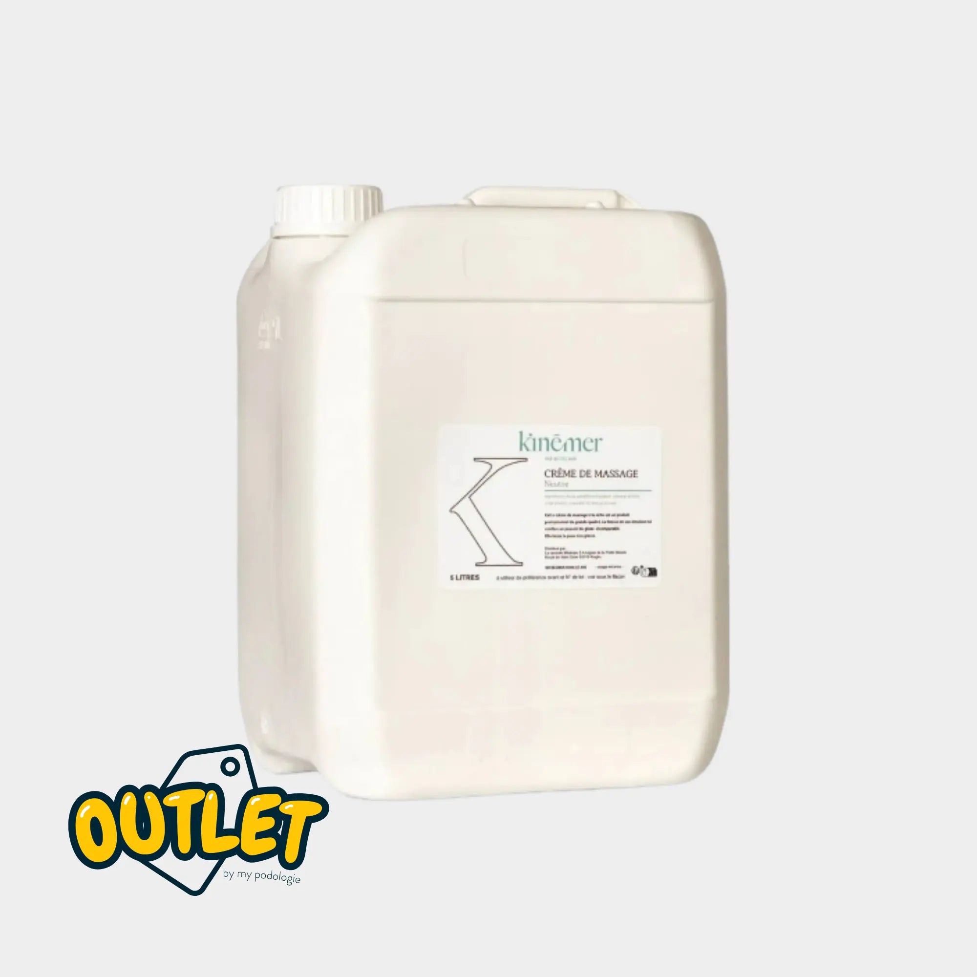 Crème Massage Neutre Kine Mass - 5 Litres - Kinémer - Biotecmer // Date Courte Biotecmer 