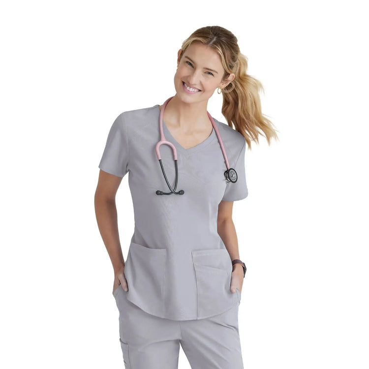 Elva - Tunica con scollo a V - Donna - Skechers SKECHERS  Grigio chiaro / XL