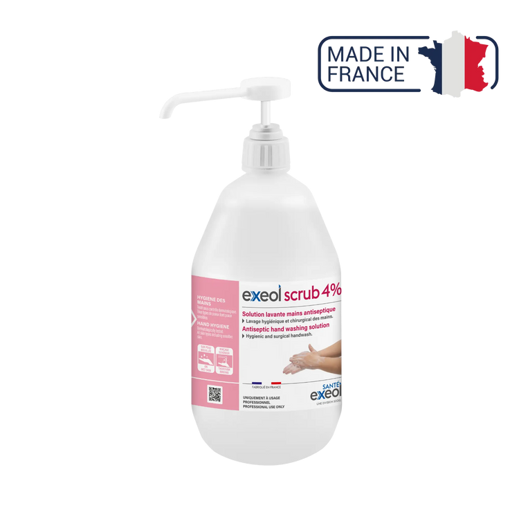Exeol scrub 4% savon antiseptique - Sodel Exeol 