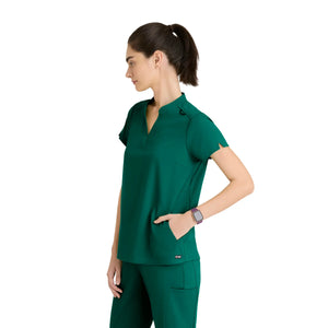 Flora - Tunique col à bande - Femme - Grey’s Anatomy Stretch GREYS ANATOMY STRETCH