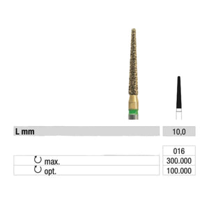 Fraise V850 Diamant Multicouches - Meulage sans échauffement - 1,6 mm