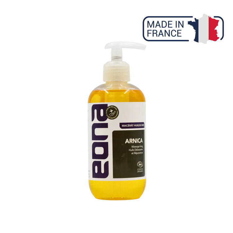 Olio da massaggio biologico - Arnica - due capacità - Eona Eona 
