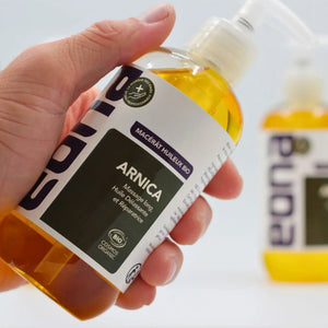 Olio da massaggio biologico - Arnica - due capacità - Eona Eona 