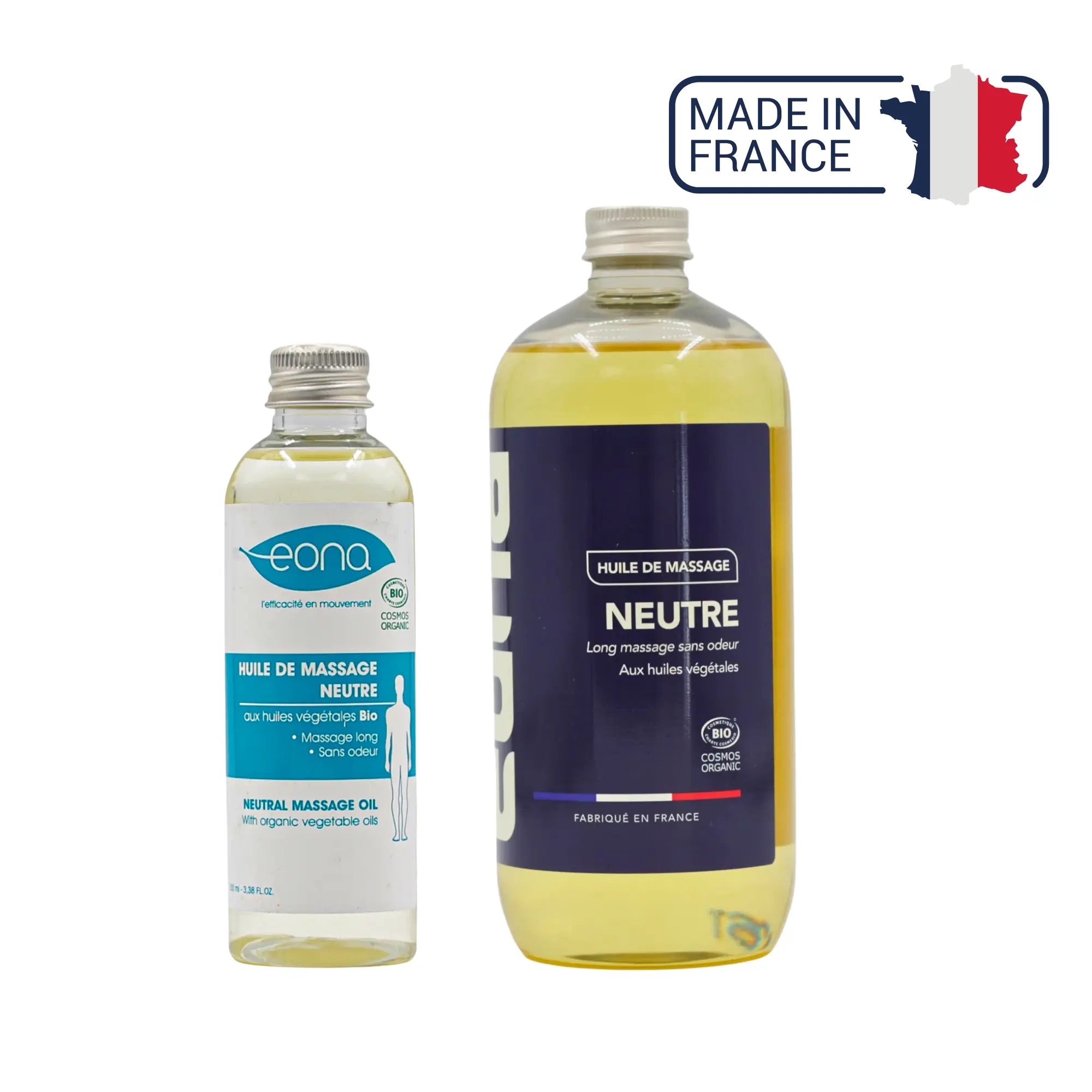 Huile de massage Neutre - Bio - 2 contenances - Eona Eona 