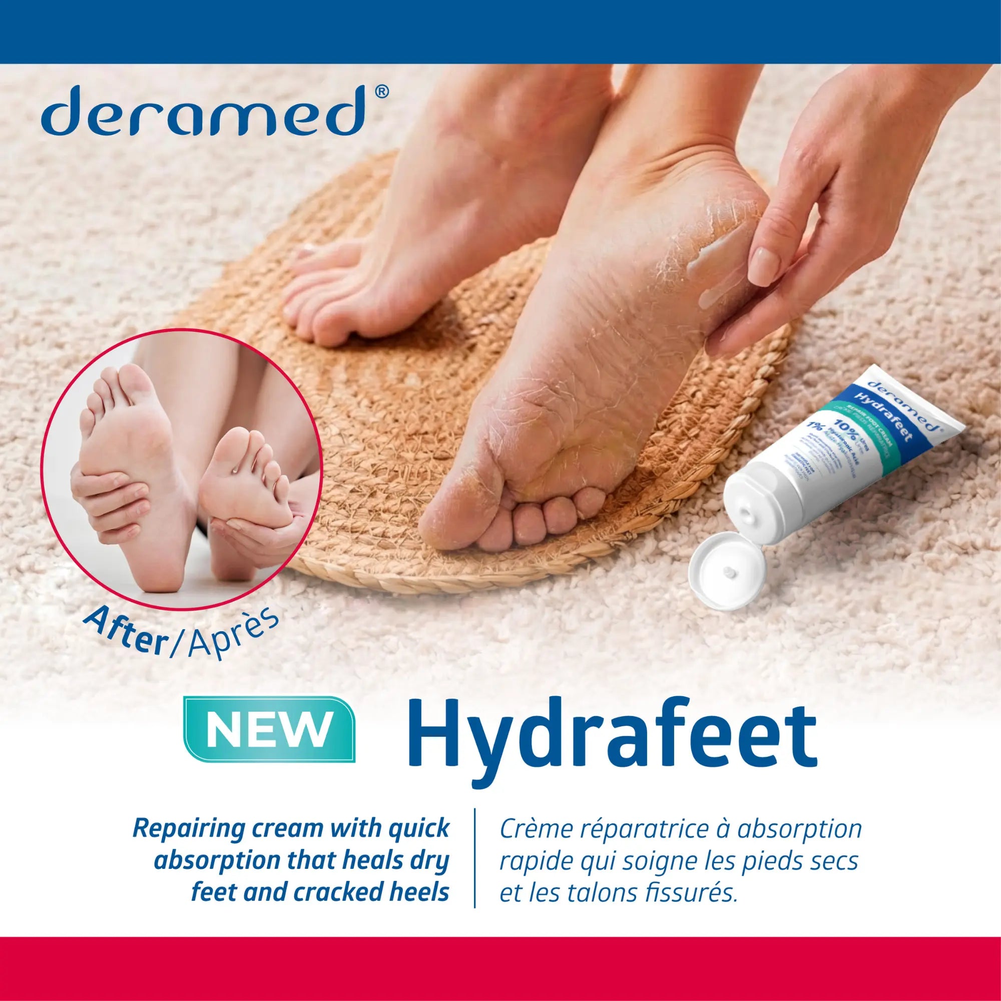 Hydrafeet - Crema riparatrice piedi - 75 ml - Deromed® Fresco Podologia 