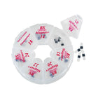 B/S Magnet+ Rondell Profi Tab Kit – Sortiment mit 60 Tabs – Breite 4 mm – B/S-Spange