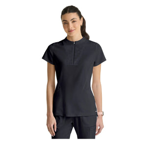 Kristi – Hochgeschlossene Tunika mit Reißverschluss – Damen – Grey’s Anatomy Stretch Grey’s Anatomy 