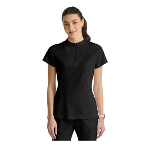 Kristi – Hochgeschlossene Tunika mit Reißverschluss – Damen – Grey’s Anatomy Stretch Grey’s Anatomy 