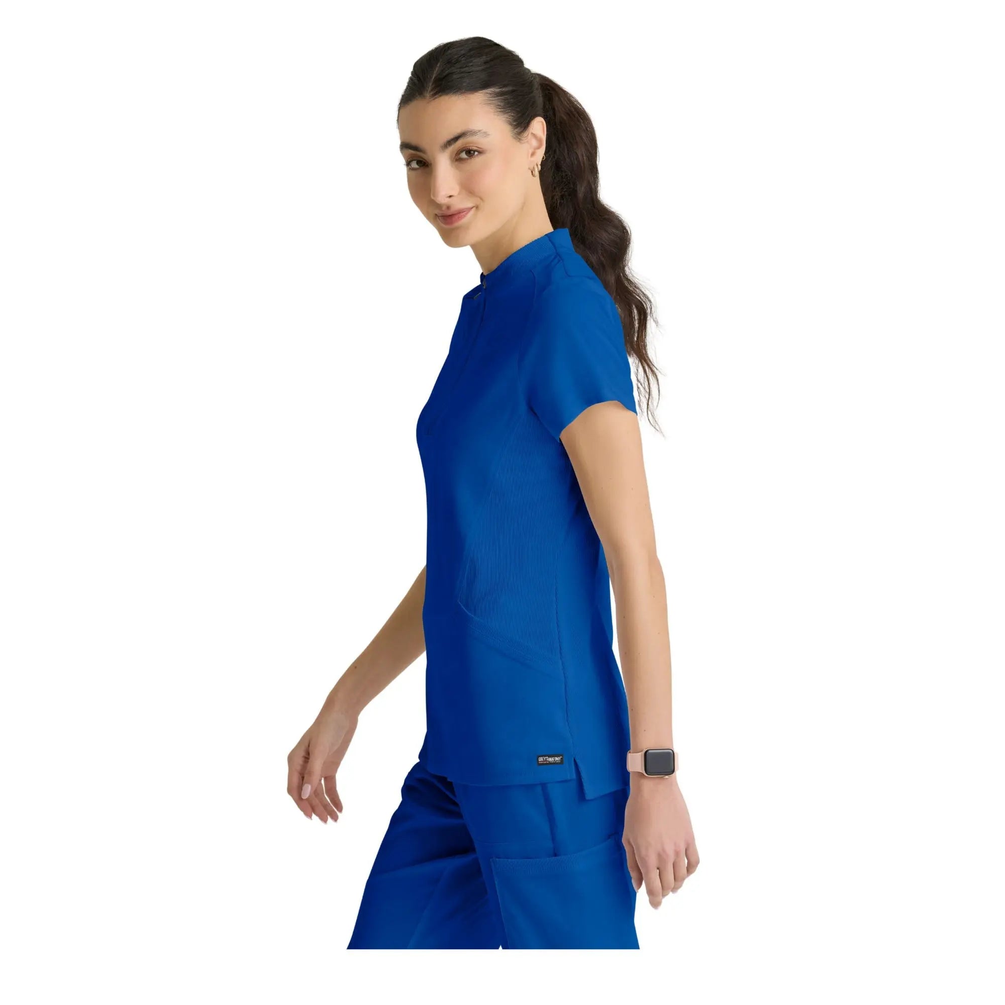 Kristi – Hochgeschlossene Tunika mit Reißverschluss – Damen – Grey’s Anatomy Stretch Grey’s Anatomy 