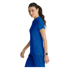 Kristi – Hochgeschlossene Tunika mit Reißverschluss – Damen – Grey’s Anatomy Stretch Grey’s Anatomy 