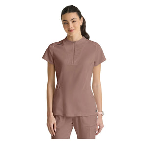 Kristi – Hochgeschlossene Tunika mit Reißverschluss – Damen – Grey’s Anatomy Stretch Grey’s Anatomy 