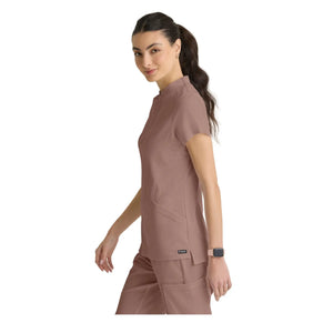 Kristi – Hochgeschlossene Tunika mit Reißverschluss – Damen – Grey’s Anatomy Stretch Grey’s Anatomy 