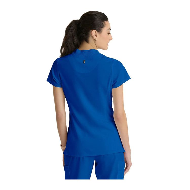 Kristi – Hochgeschlossene Tunika mit Reißverschluss – Damen – Grey’s Anatomy Stretch Grey’s Anatomy 