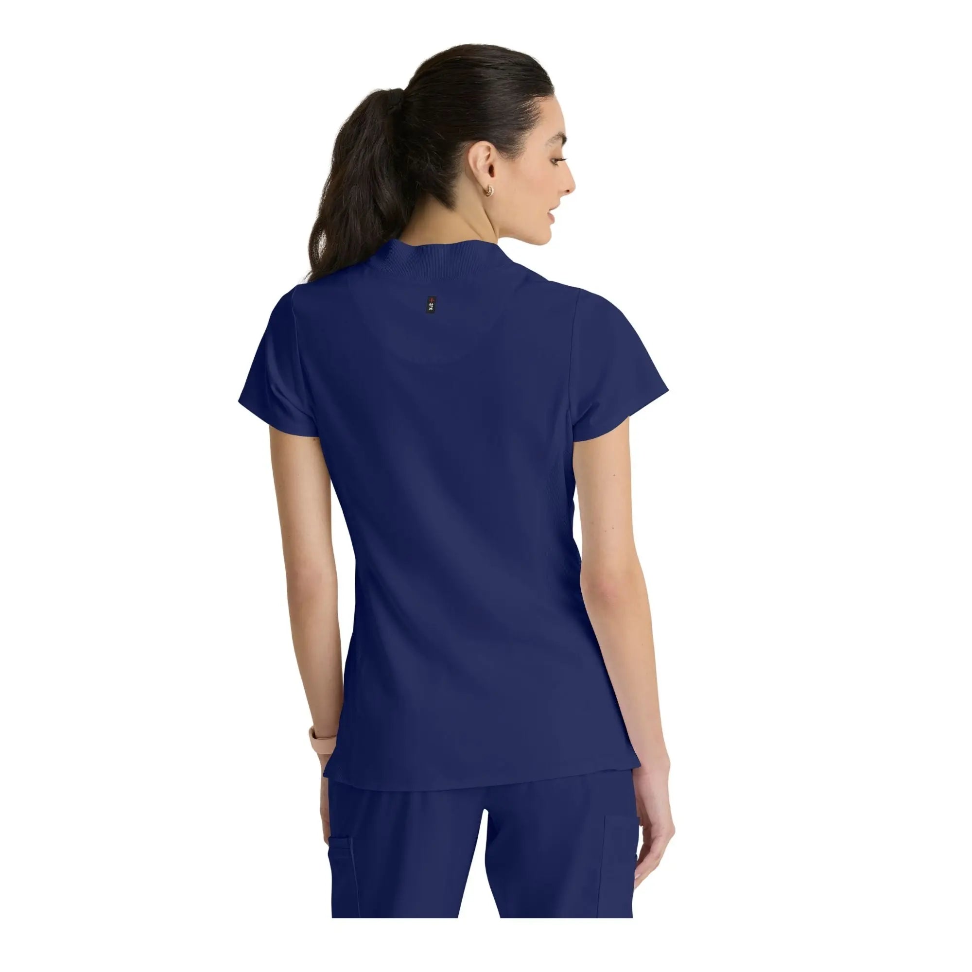 Kristi – Hochgeschlossene Tunika mit Reißverschluss – Damen – Grey’s Anatomy Stretch Grey’s Anatomy 