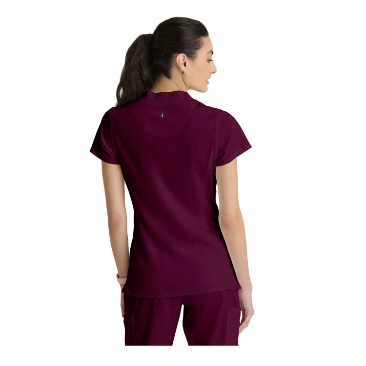 Kristi – Hochgeschlossene Tunika mit Reißverschluss – Damen – Grey’s Anatomy Stretch Grey’s Anatomy 