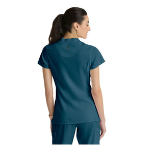 Kristi – Hochgeschlossene Tunika mit Reißverschluss – Damen – Grey’s Anatomy Stretch Grey’s Anatomy 