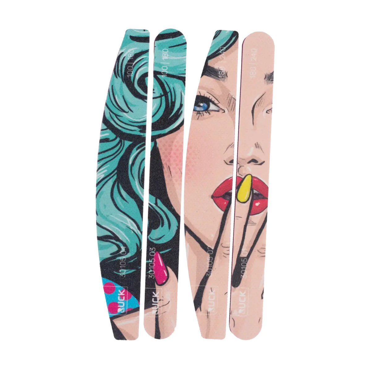 Limes longue durée Pop Art - Plusieurs grains - Lot de 10 - Ruck Ruck 