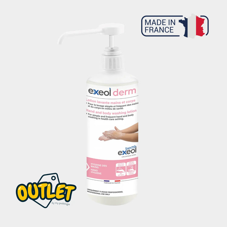 Lotion lavante mains et corps - Exeol derm - Sodel // Date courte Exeol 