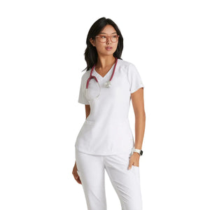 Luma – Tunika mit V-Ausschnitt – Damen – Grey’s Anatomy Evolve Grey’s Anatomy  Weiß / XL