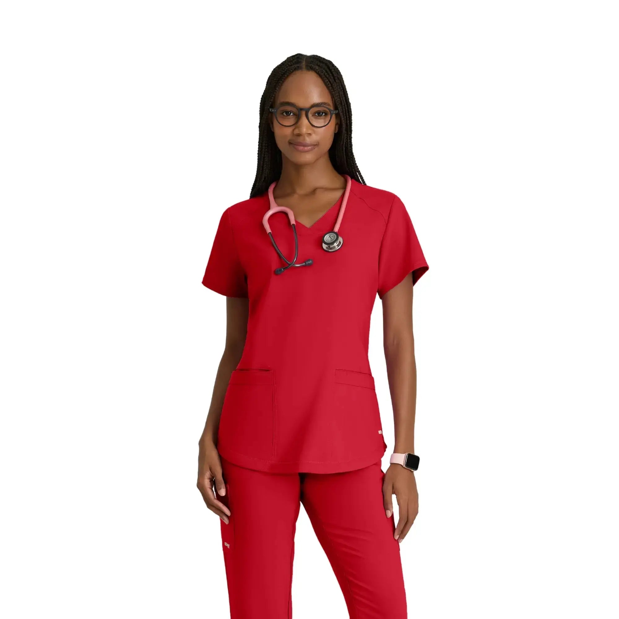 Luma – Tunika mit V-Ausschnitt – Damen – Grey’s Anatomy Evolve Grey’s Anatomy  Rot / XL