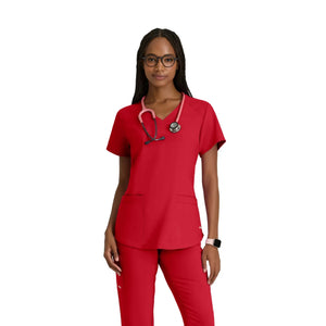 Luma – Tunika mit V-Ausschnitt – Damen – Grey’s Anatomy Evolve Grey’s Anatomy  Rot / XL