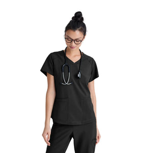 Luma – Tunika mit V-Ausschnitt – Damen – Grey’s Anatomy Evolve Grey’s Anatomy  Schwarz / XL