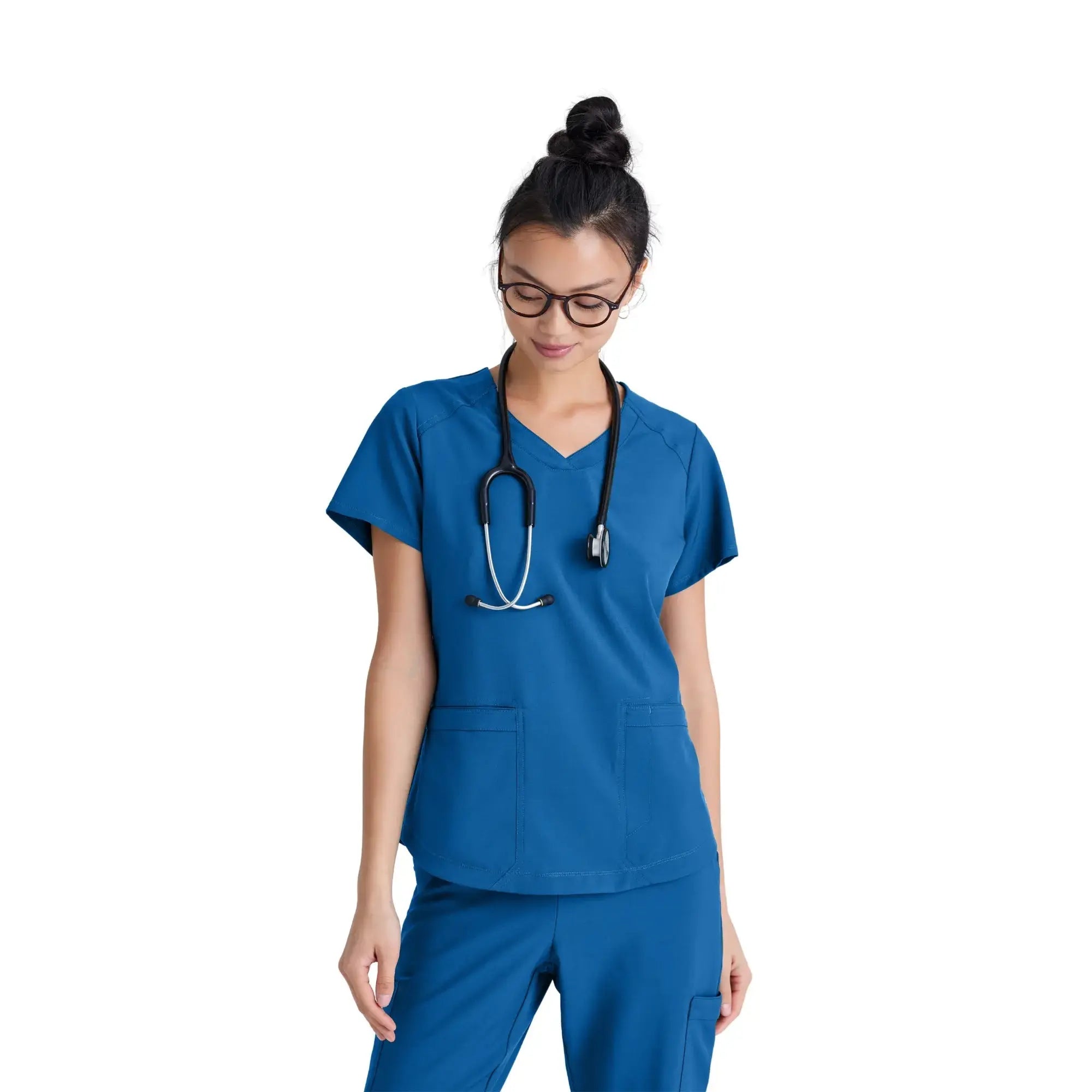 Luma – Tunika mit V-Ausschnitt – Damen – Grey’s Anatomy Evolve Grey’s Anatomy Royal Blue / XL