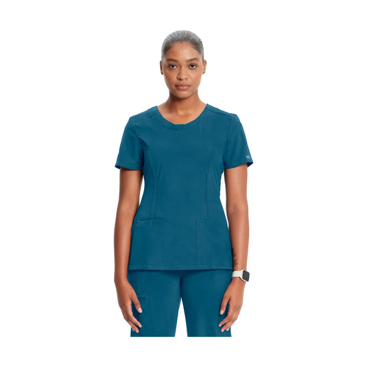Lyon – Tunika mit Rundhalsausschnitt – Damen – Cherokee Cherokee Medical Uniforms  Blau-Karibik-3XL