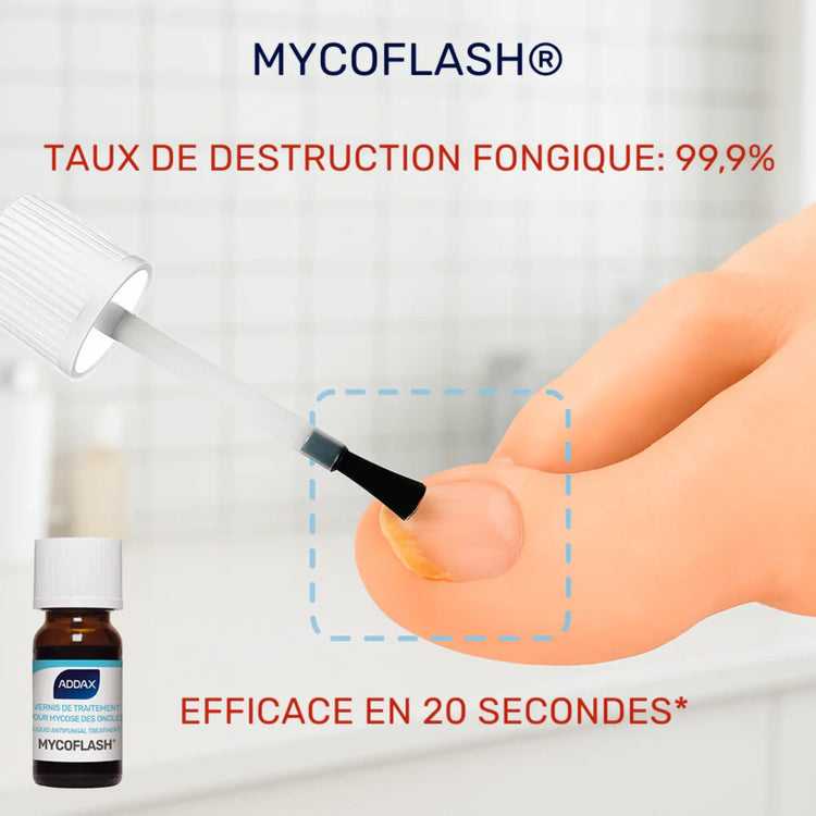 MYCOFLASH® Vernis - Traitement Mycoses des ongles - 5 ml - Laboratoire Addax Laboratoire Addax 